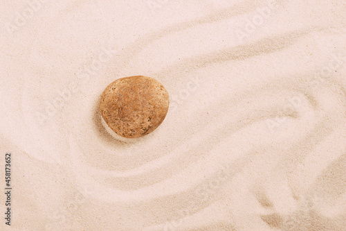 Photography Beach sand sand wave pattern stone zen