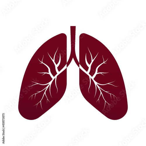 Lungs Vector Icon. Medical symbol. vector illustration