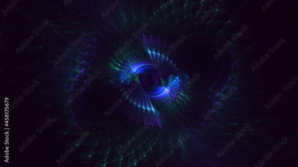 3D rendering abstract round light background 3D rendering abstract round light background