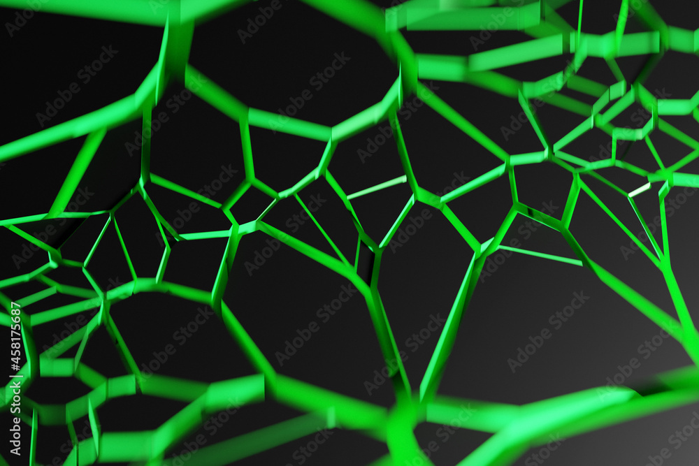 3D illustration green mesh. Grunge texture. Abstract chaotic grunge geometric pattern. Bright contrast color hand drawn ornament textured background. 3D illustration green mesh. Grunge texture. Abstract chaotic grunge geometric pattern. Bright contrast color hand drawn ornament textured background.
