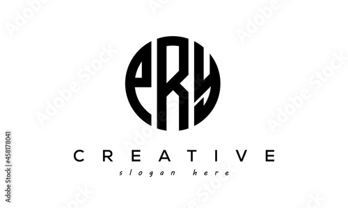 Letters PRY creative circle logo design vector	