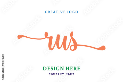 RUS lettering logo is simple, easy to understand and authoritative
