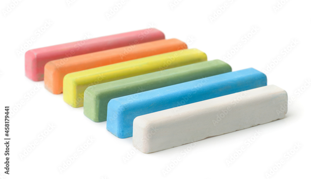 Row of colorful chalks Row of colorful chalks
