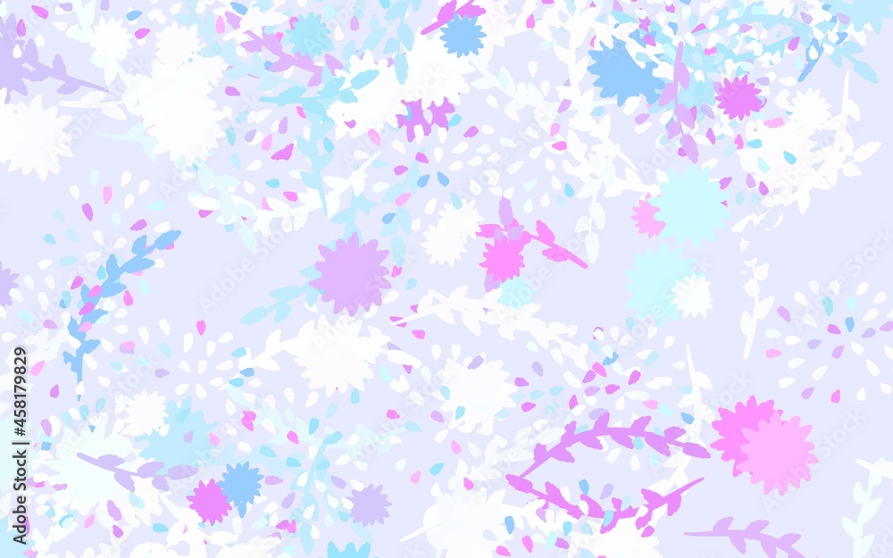 Light Purple, Pink vector natural backdrop with flowers, roses.