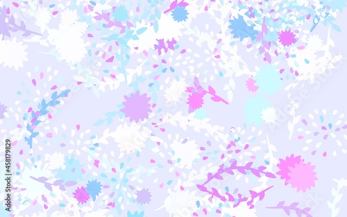 Light Purple, Pink vector natural backdrop with flowers, roses.