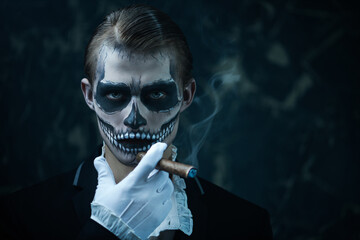 attractive halloween gentleman