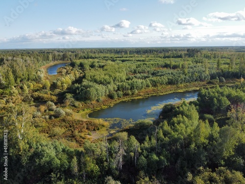 landscape with river Pyshma photo