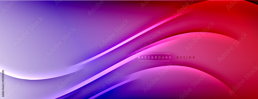Abstract background - lines composition created with lights and shadows. Technology or business digital template. Trendy simple fluid color gradient abstract background with dynamic Abstract background - lines composition created with lights and shadows. Technology or business digital template. Trendy simple fluid color gradient abstract background with dynamic