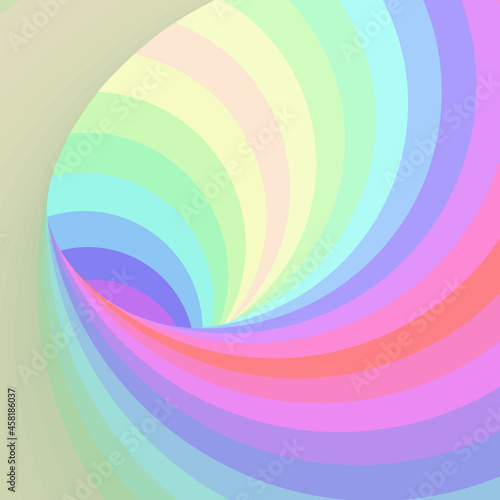Color Swirl Warmhole Vortex Twist Generative Art background illustration