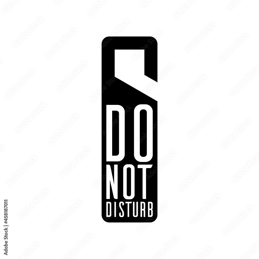 Do not disturb icon isolated on white background Do not disturb icon isolated on white background