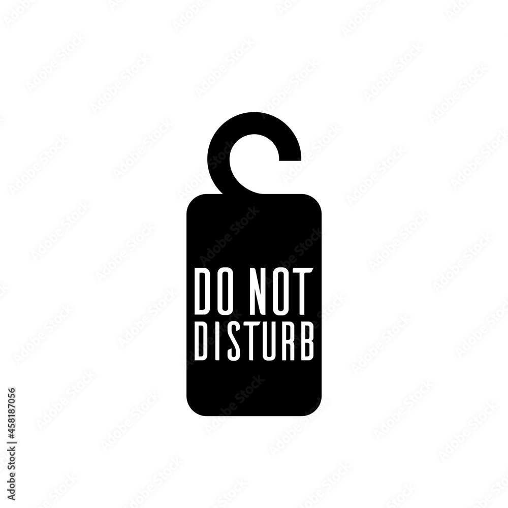 Do not disturb icon isolated on white background Do not disturb icon isolated on white background