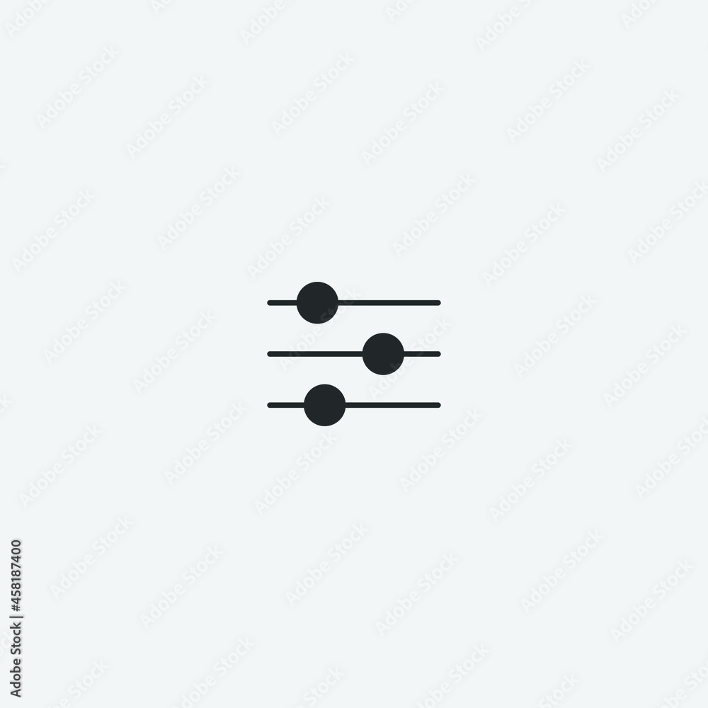 Controls vector icon illustration sign Controls vector icon illustration sign