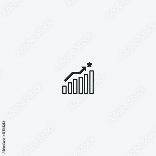 Analytics vector icon illustration sign