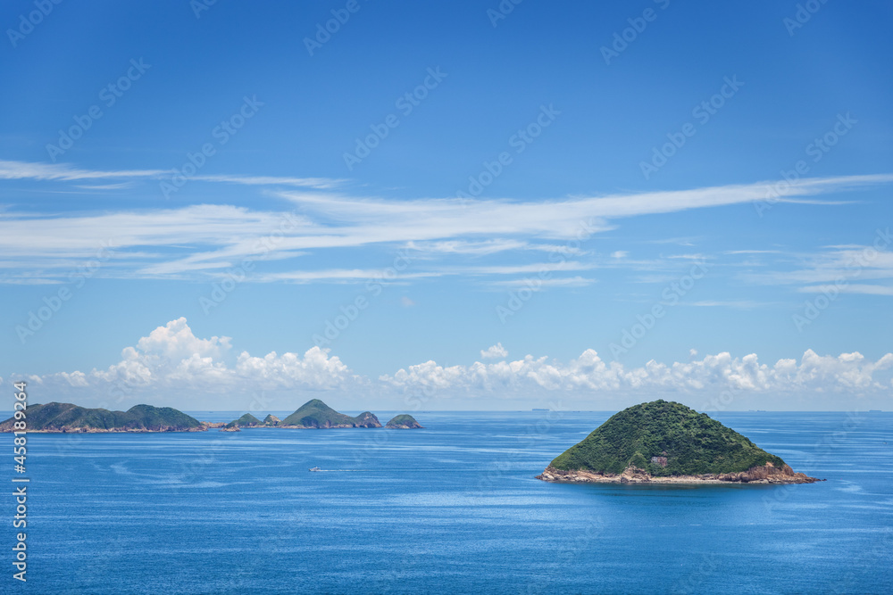 Beautiful aerial view of the sea near Sai Kung and Clearwater Bay, Hong Kong Beautiful aerial view of the sea near Sai Kung and Clearwater Bay, Hong Kong