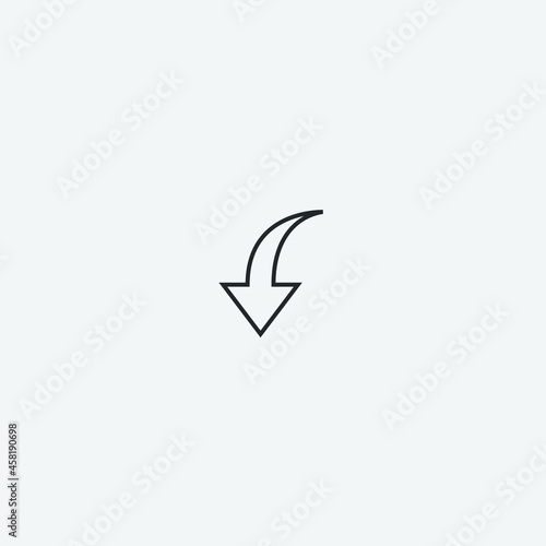 Down_arrow vector icon illustration sign Free Download Down_arrow vector icon illustration sign - GFXLoad