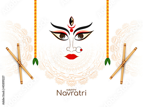 Happy navratri festival celebration elegant background