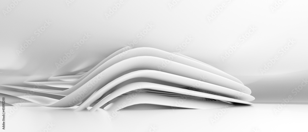 Fototapeta premium Modern interior design architecture background - 3d rendering