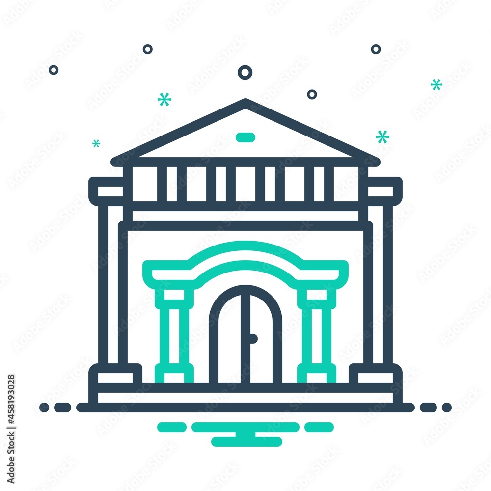 Obraz premium Mix icon for palace
