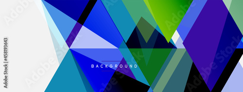 Mosaic triangles geometric background. Techno or business concept  pattern for wallpaper  banner  background  landing page