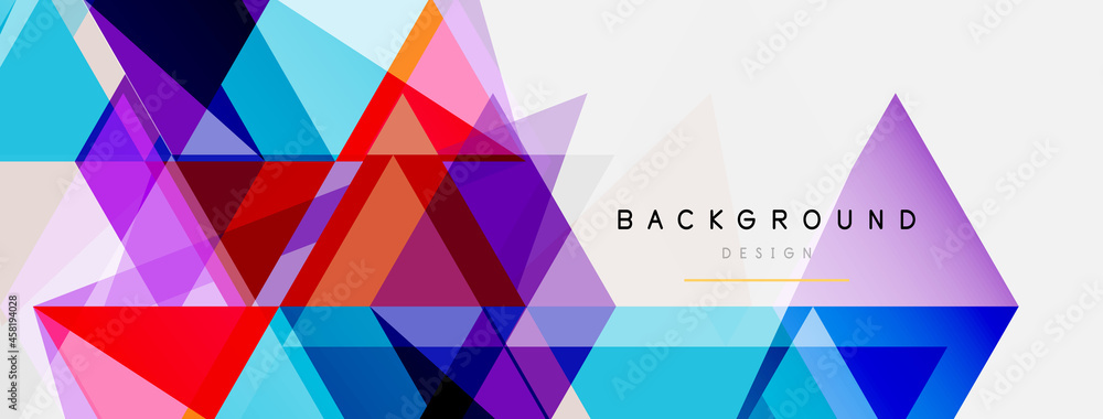Mosaic triangles geometric background. Techno or business concept, pattern for wallpaper, banner, background, landing page Mosaic triangles geometric background. Techno or business concept, pattern for wallpaper, banner, background, landing page