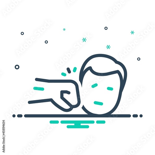 Mix icon for rage anger