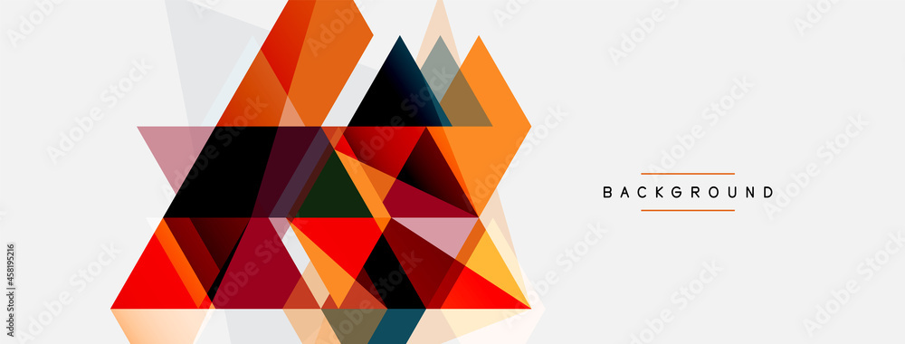 Mosaic triangles geometric background. Techno or business concept, pattern for wallpaper, banner, background, landing page Mosaic triangles geometric background. Techno or business concept, pattern for wallpaper, banner, background, landing page