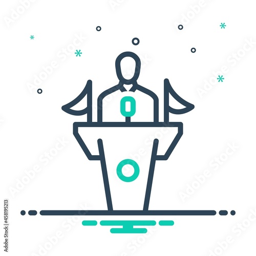 Mix icon for minister