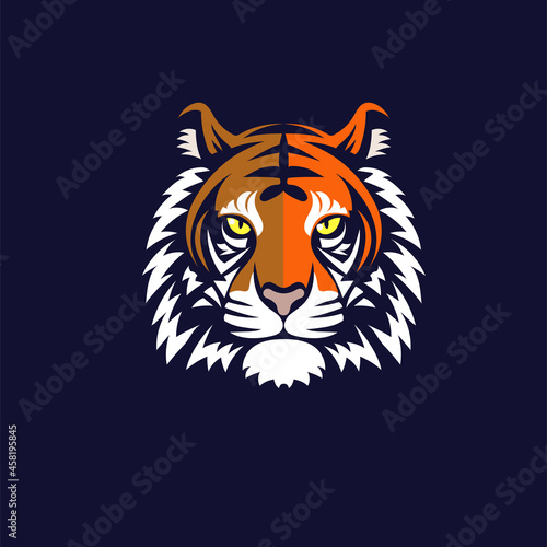 Fototapeta Naklejka Na Ścianę i Meble -  colorful Tiger head mascot vector
