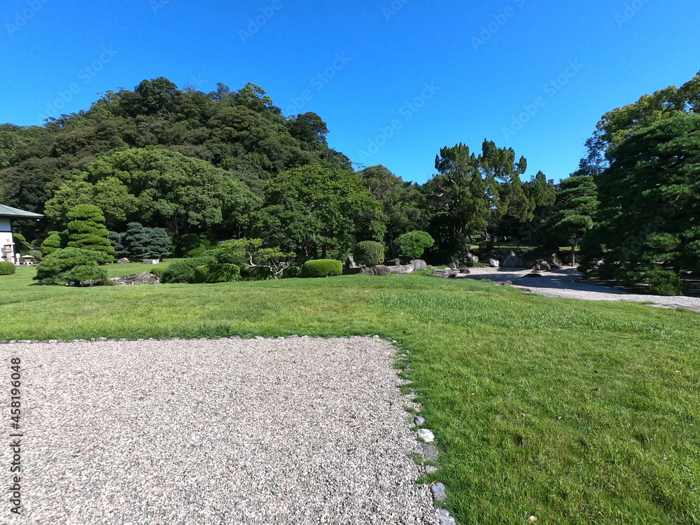 徳島城の庭園