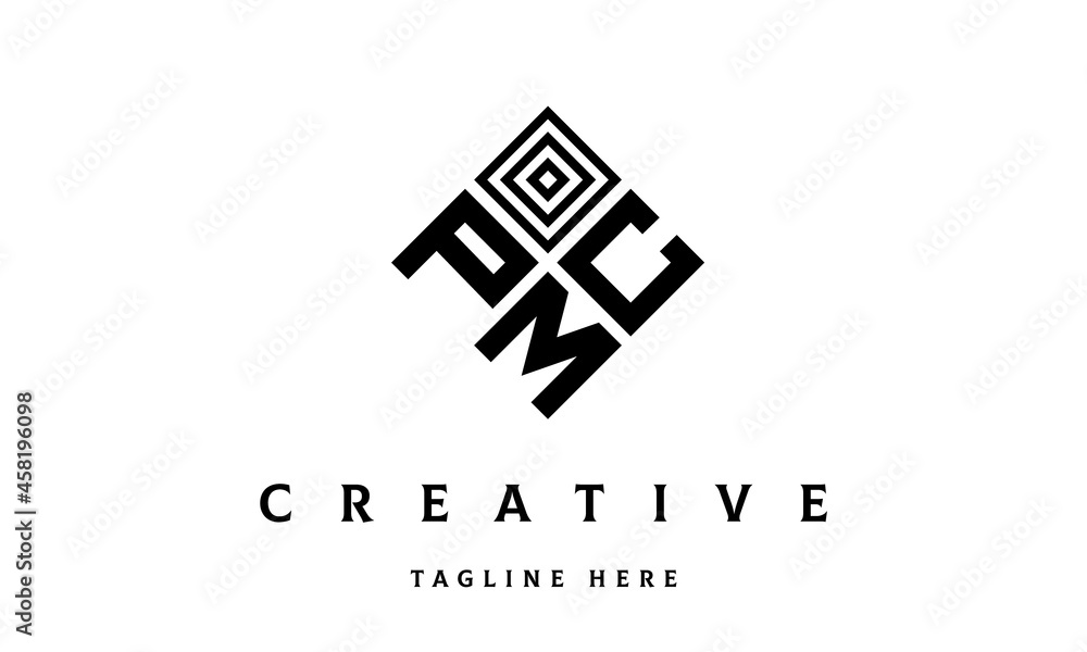 PCM square three latter logo vector PCM square three latter logo vector