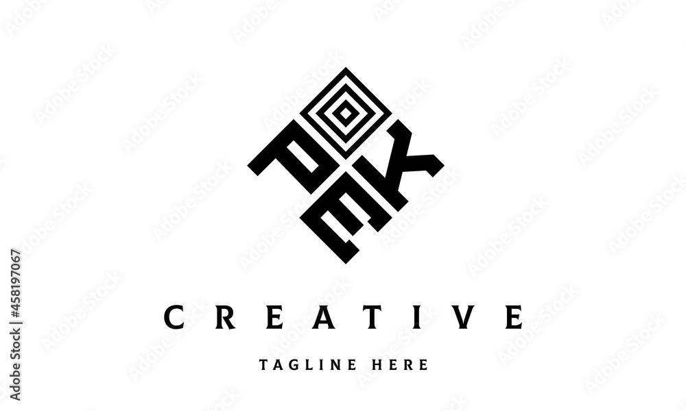 PKE square three latter logo vector PKE square three latter logo vector