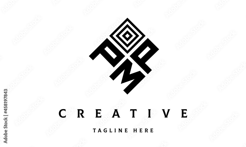 PPM square three latter logo vector PPM square three latter logo vector