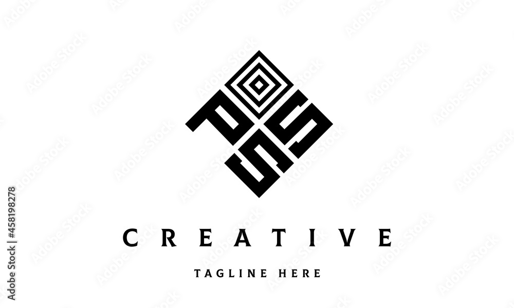 PSS square three latter logo vector PSS square three latter logo vector