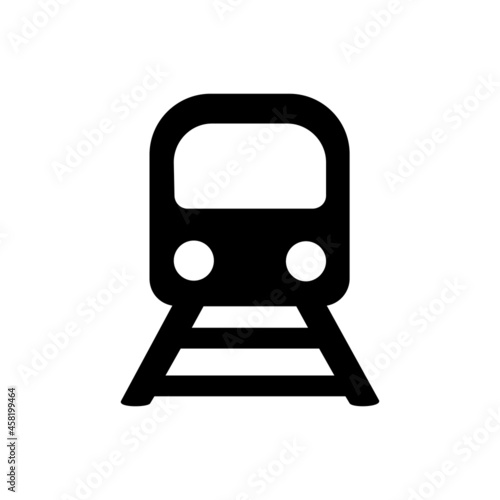 Train vector icon. tram illustration sign. travel symbol. public transport logo.