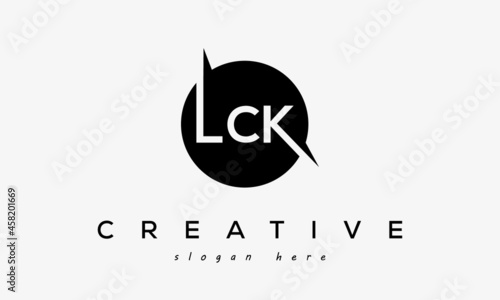 LCK creative circle letters logo design victor photo