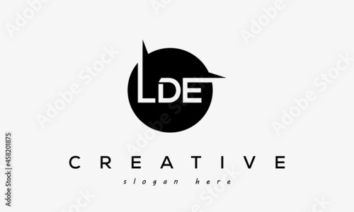 LDE creative circle letters logo design victor photo