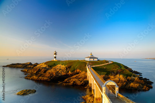 Lighthouse of Ribadeo, Lugo. Illa Pancha photo