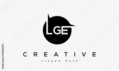 LGE creative circle letters logo design victor photo