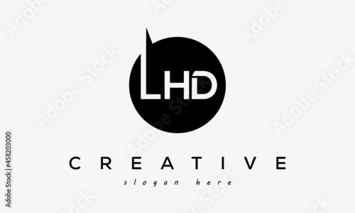 LHD creative circle letters logo design victor photo