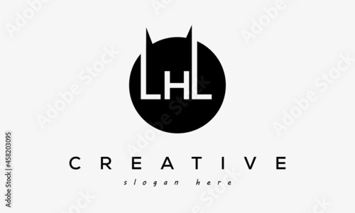 LHL creative circle letters logo design victor photo