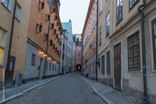 Old buildings at Gamla Stan, Stockholm, Sweden. © daisy_y