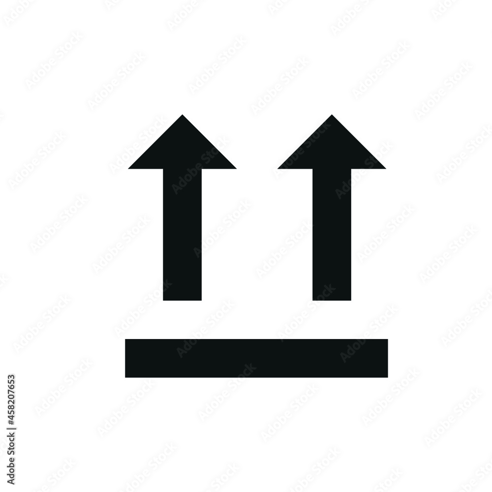 This side up packaging symbol on white background, vector illustration This side up packaging symbol on white background, vector illustration