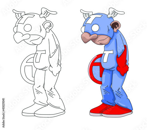 Super héros rigolo