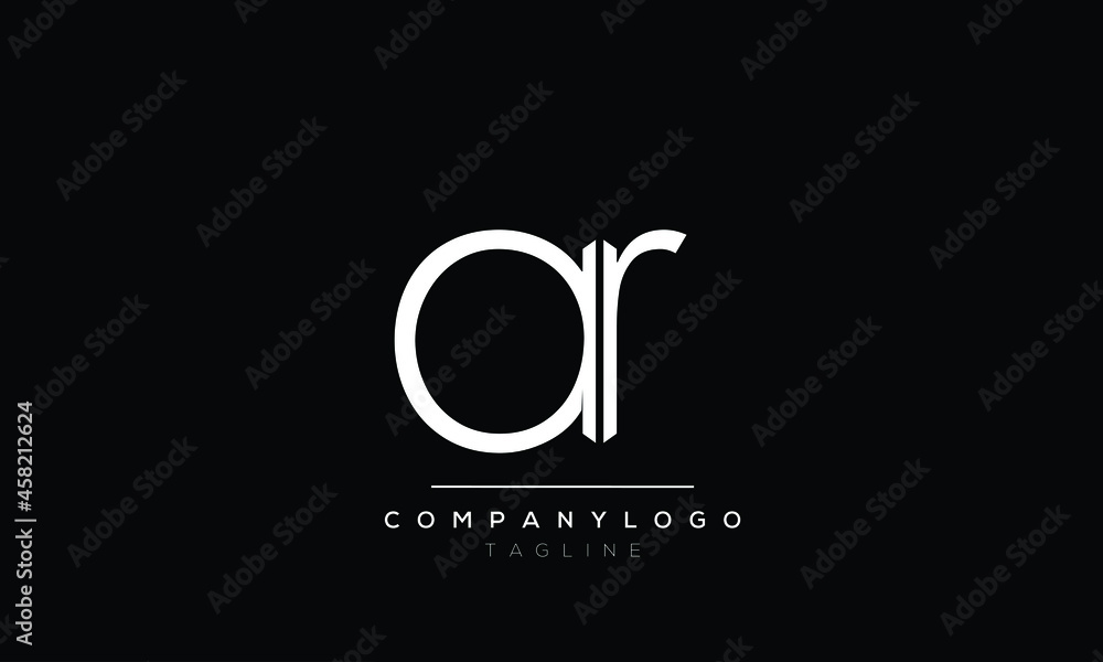 Abstract Letter Initial AR RA Vector Logo Design Template Abstract Letter Initial AR RA Vector Logo Design Template