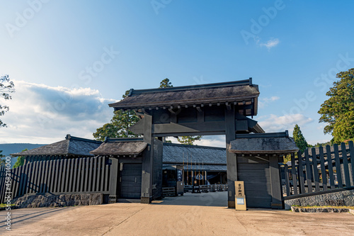 Obraz na płótnie 箱根 箱根関所 京口御門