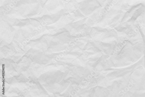 White wrinkled art paper background.