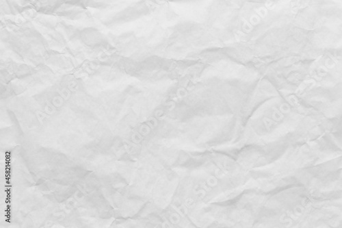 White wrinkled art paper background.