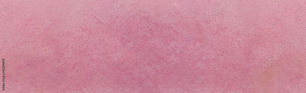 Fototapeta premium Panorama Pink concrete wall background.
