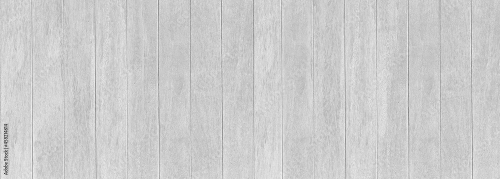 Fototapeta premium Panorama white wood texture background,walls of the interior.