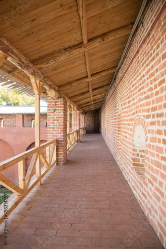 the main gallery of the defensive walls of the Zaraisk Kremlin